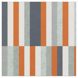 Tecido Design marítimo náutico, Stripes laranja, azul
