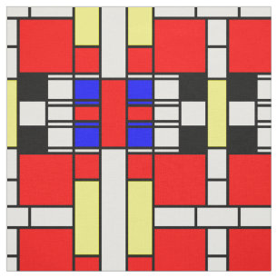 Tecido Design neo do plasticism do estilo de Mondrian