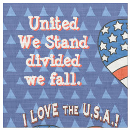 Tecido Design Patriótico Personalizado dos EUA