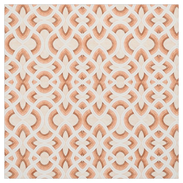 Tecido Design Retro Arco-íris em Pastel Rust e Deserto (Modelo)