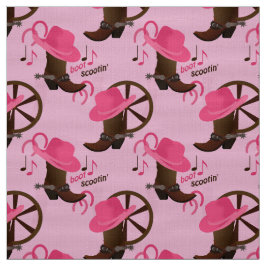 Tecido Design Rosa de Boot Scootin