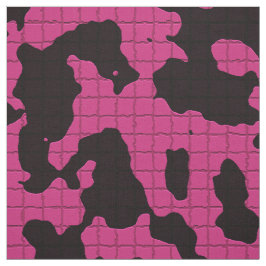 Tecido Design Rosa E Preto
