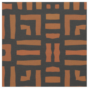 Tecido Design tribal africano morno