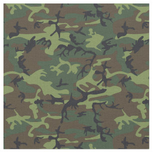 Tecido Design Verde de Padrão de Camuflagem