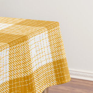 Tecido Design Xadrez Amarelo e Branco em Negrito