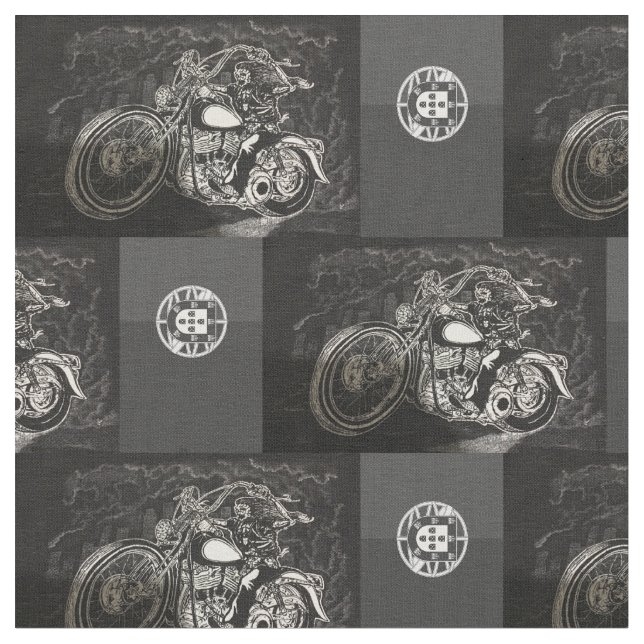 Tecido Designs de motociclistas portugueses (Detalhe)