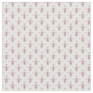 Tecido Designs gráficos cor-de-rosa e branco