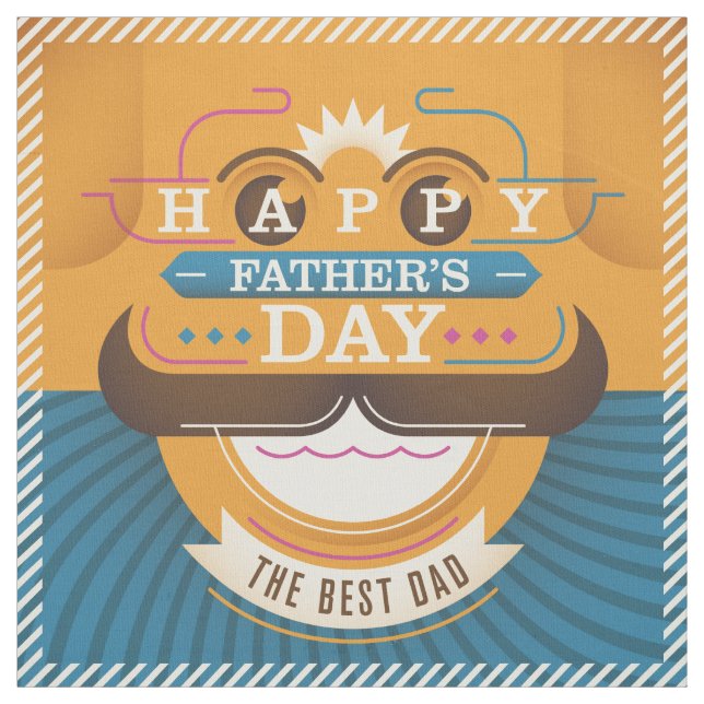 Tecido Dia de os pais Feliz (Modelo)