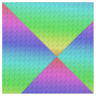 Tecido Diag Gradient Floral Padrão Azul Verde