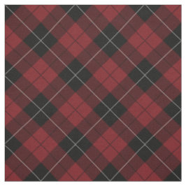 Tecido Diagonal branca preta vermelha do Tartan da xadrez