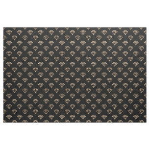 Tecido Diamante - Areia em Preto