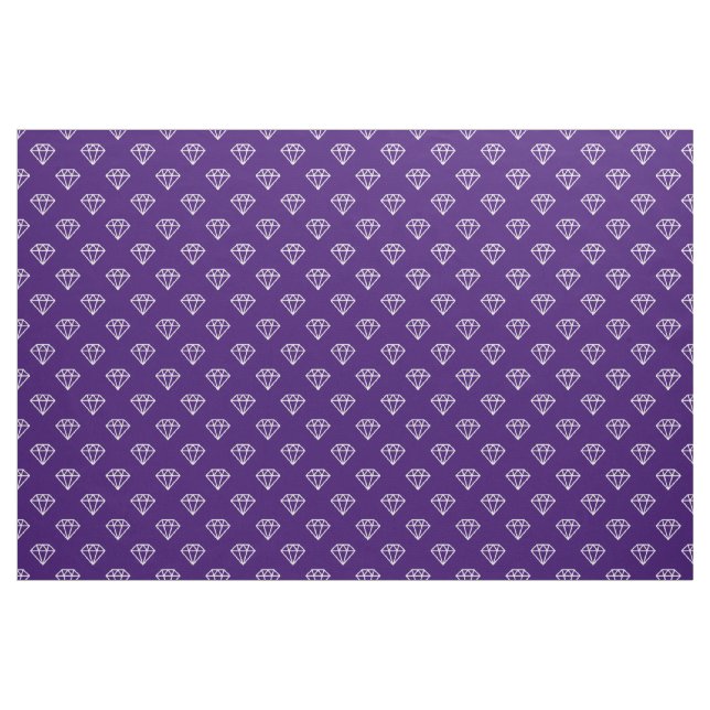 Tecido Diamante - Branco em Profundo Roxo 330066 (Jarda)