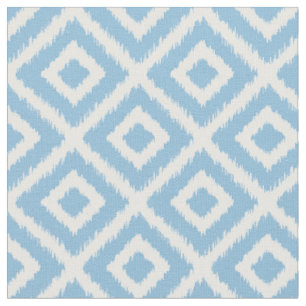 Tecido Diamantes de Ikat Azul