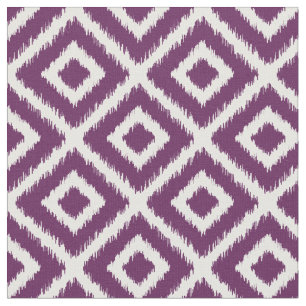 Tecido Diamantes de Ikat Roxo Plum