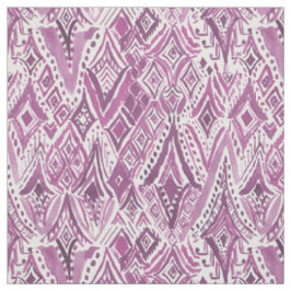 Tecido DIAMANTES ESPIRITUAIS Ikat tribal roxo de FRIGGIN