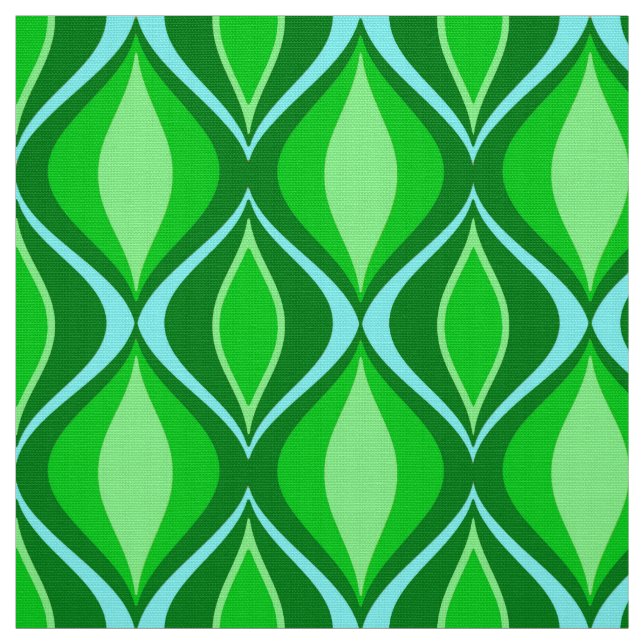 Tecido Diamantes modernos do meio século, verde esmeralda (Modelo)