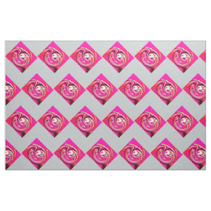 Tecido Diamantes rosa