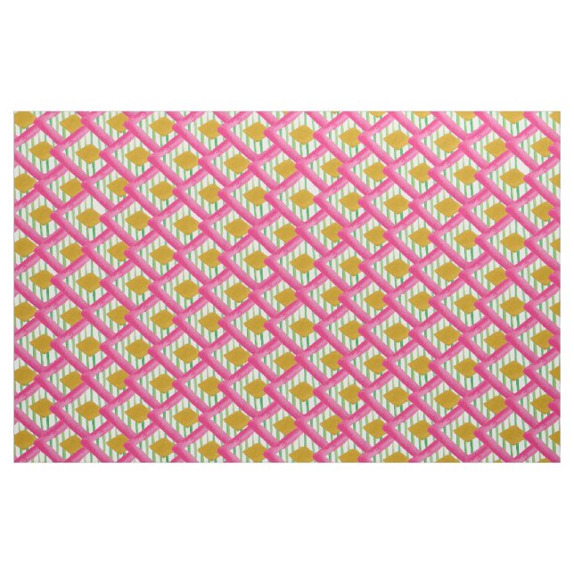 Tecido Diamantes Stripes Watercolor Patterno (Fat Quarter)