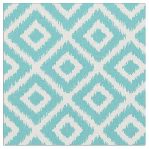 Tecido Diamantes Turquoise Ikat
