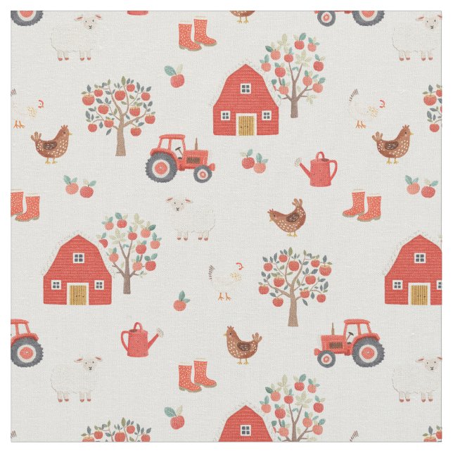 Tecido Dias Tranquilos no Quintal (Detalhe)