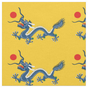 Tecido Dinastia Qing do Dragão Chinês