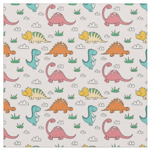 Tecido Dinossauros bonitos