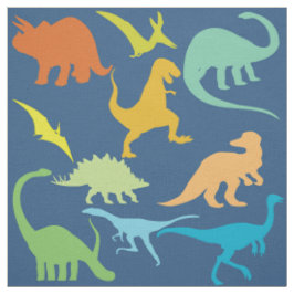 Tecido Dinossauros Coloridos