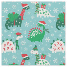 Dinossauros de Natal bonitos em azul