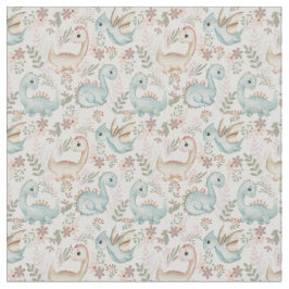 Tecido Dinossauros fofinhos de Pastel