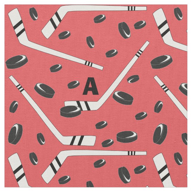 Tecido Discos e varas de hóquei (Detalhe)