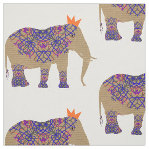 Tecido Diversão Gratuita De Elefante