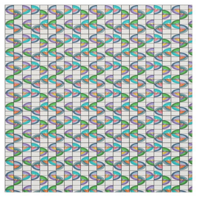 Tecido Divisões de Flor (Modelo)