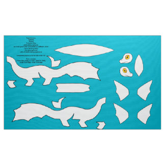 Tecido DIY cortou e Sew o dragão Plushie de Koi - platina