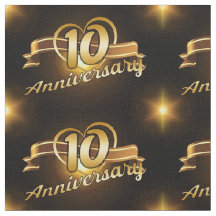 tecido do 10º aniversário!