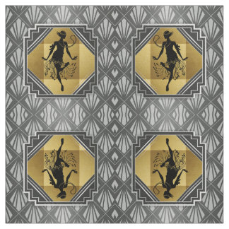 Tecido do art deco do Flapper de Gatsby