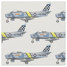 Tecido do avião de combate F86