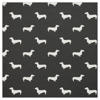 Tecido do cão da silhueta de Doxie - tecido do
