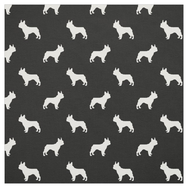 Tecido do cão de Boston Terrier - preto e branco (Modelo)