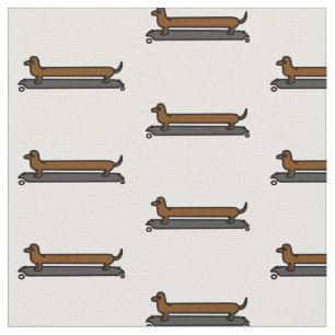 Tecido do cão do Dachshund do skate