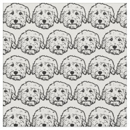 Tecido do cão do Doodle - Goldendoodle,