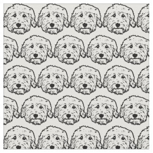 Tecido do cão do Doodle - Goldendoodle,