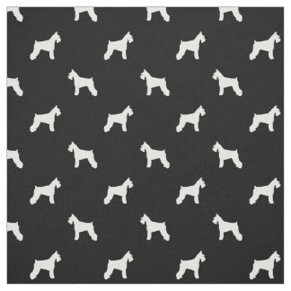 Tecido do cão do Schnauzer - preto e branco
