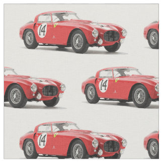 Tecido do carro de corridas do vintage