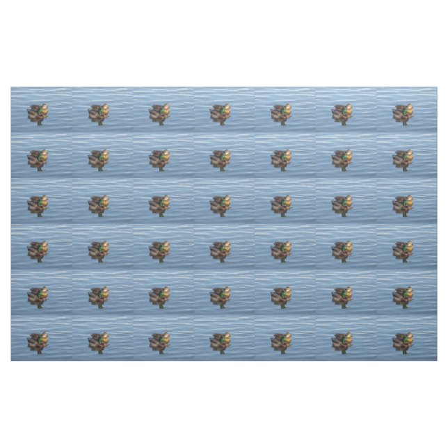 Tecido do casal do pato do pato selvagem (Fat Quarter)