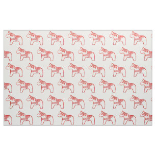 Tecido do cavalo de Redwork