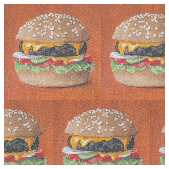Tecido do costume da ilustração do Hamburger (Detalhe)