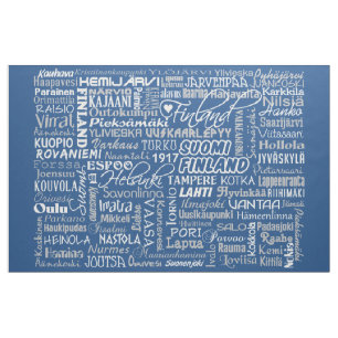 Tecido do costume das cidades de Finlandia