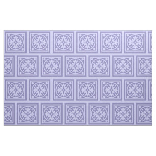 Tecido do design do azulejo do Lilac