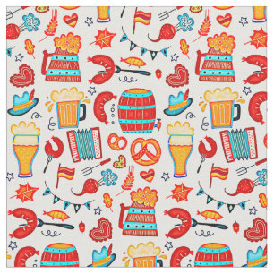 Tecido do Festival de Cerveja de Padrões do Oktobe