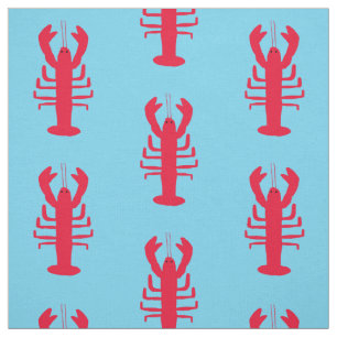 Tecido do impressão da lagosta